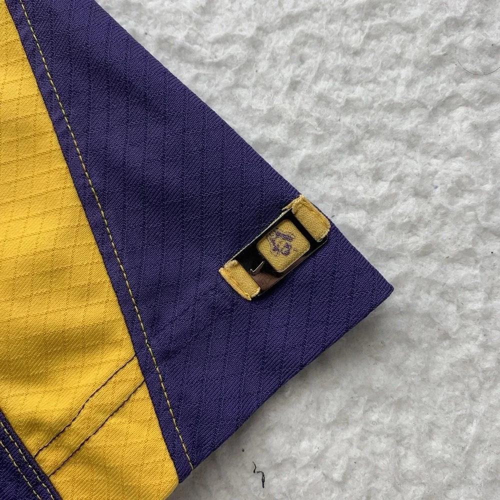 Nike East Carolina University Golf‎ Polo Shirt Mens Medium Purple Yellow Pirates